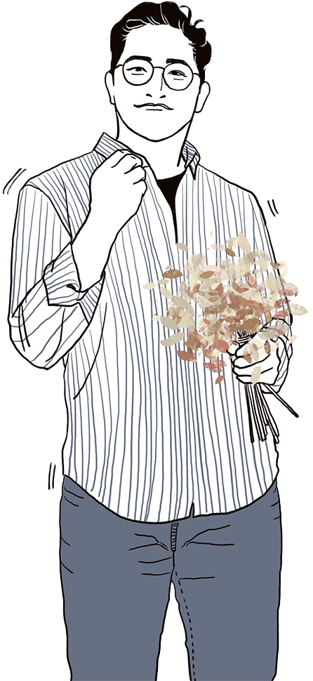 Illustrated portrait of EJ Jung